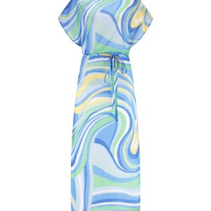 Wave cover-up dress