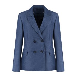 Gary double-breasted blazer chevron