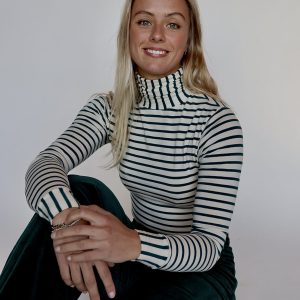 Colette turtleneck blue stripe