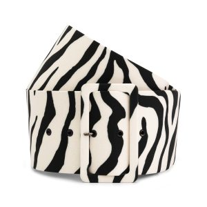 Zebra-print belt