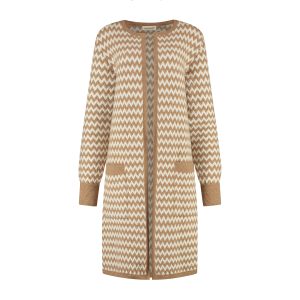Zigzag long vest